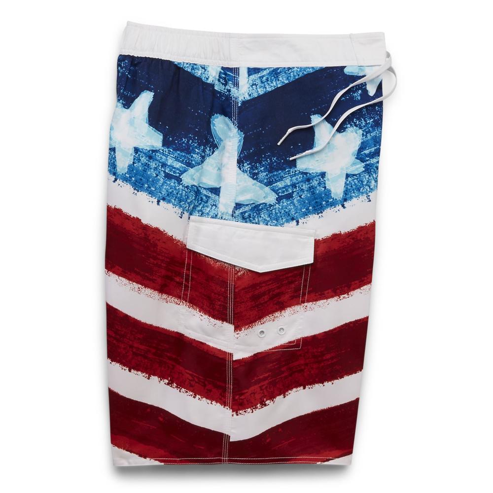 Joe Boxer Men's Swim Trunks - American Flag