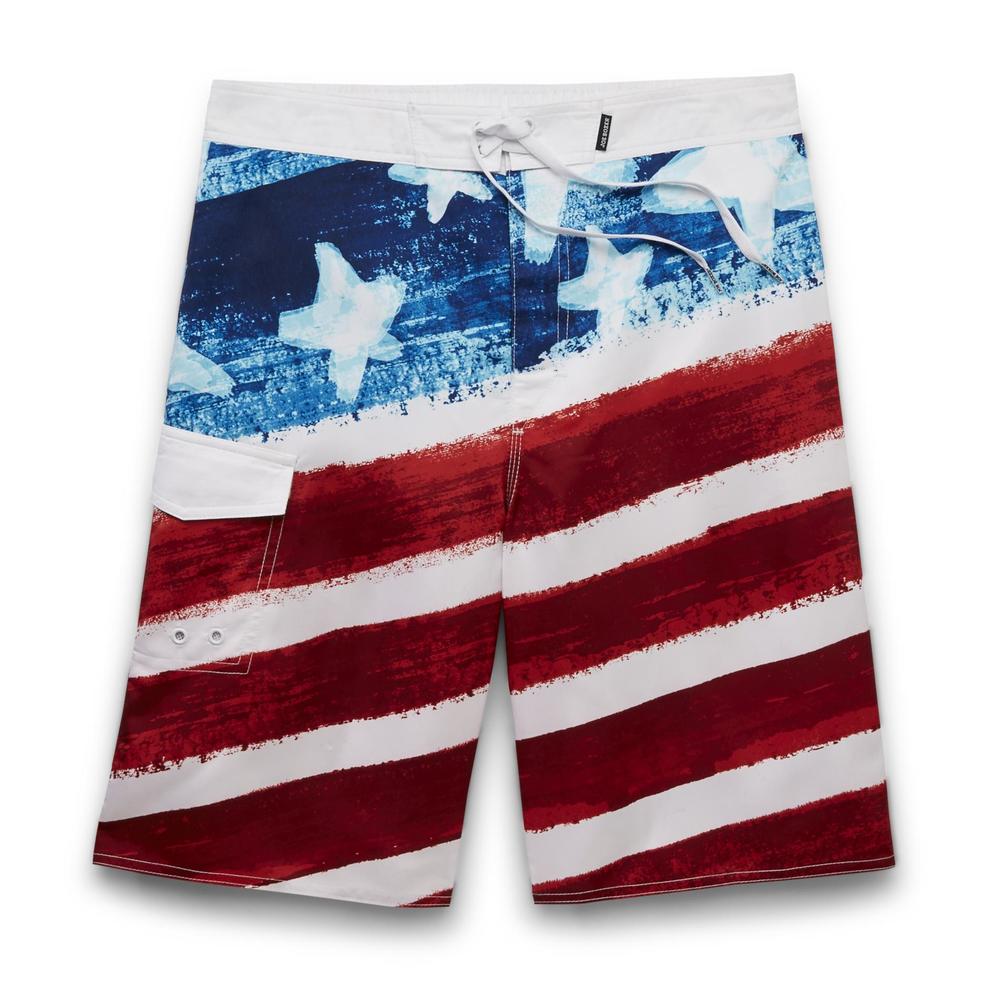 Joe Boxer Men's Swim Trunks - American Flag