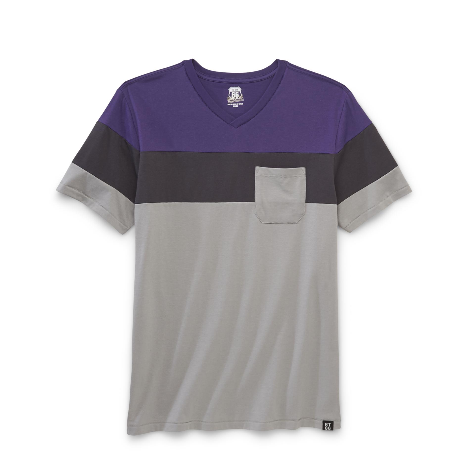Route 66 Men's Pieced T-Shirt - Colorblock