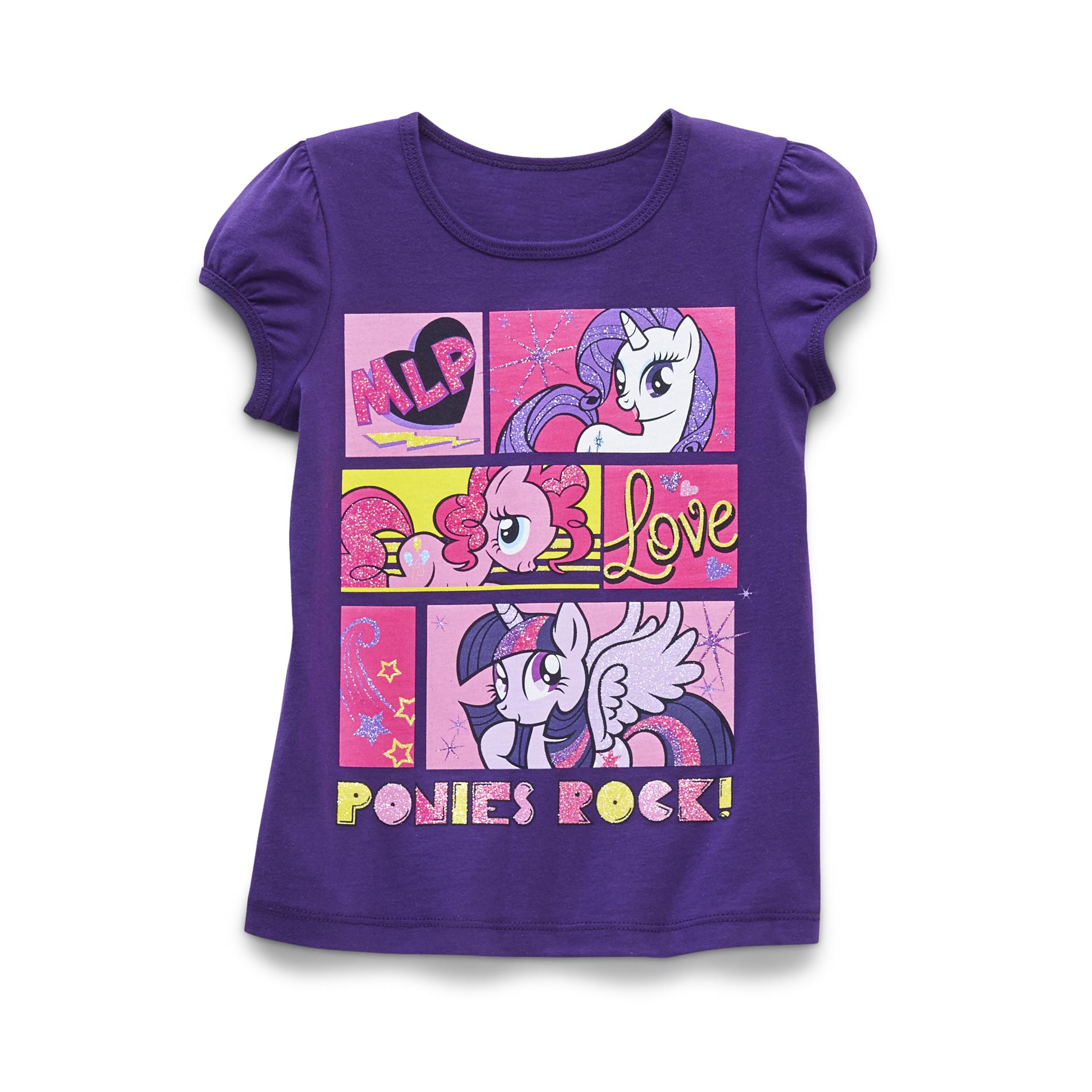 My Little Pony Girl's Cap Sleeve T-Shirt - Ponies Rock