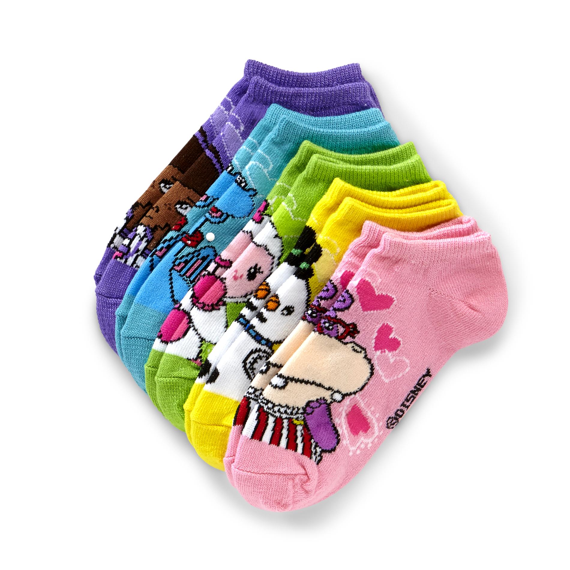 Disney Girl's 5-Pairs No-Show Socks - Doc McStuffins