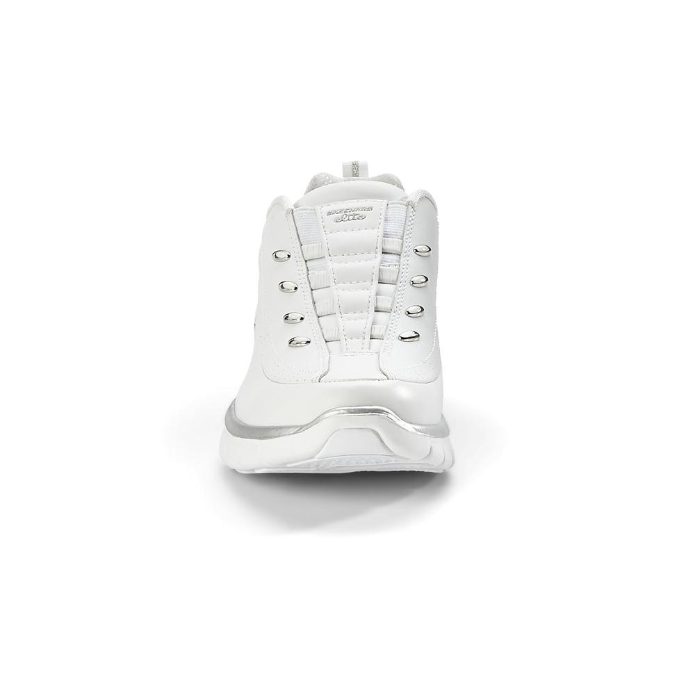 Skechers Women's Elite Class Casual Athletic Shoe - White Wide Width