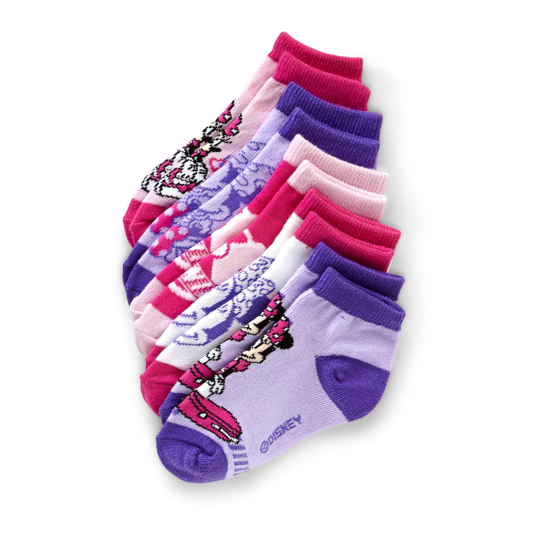 Disney Girl's 5-Pairs Ankle Socks - Minnie Mouse