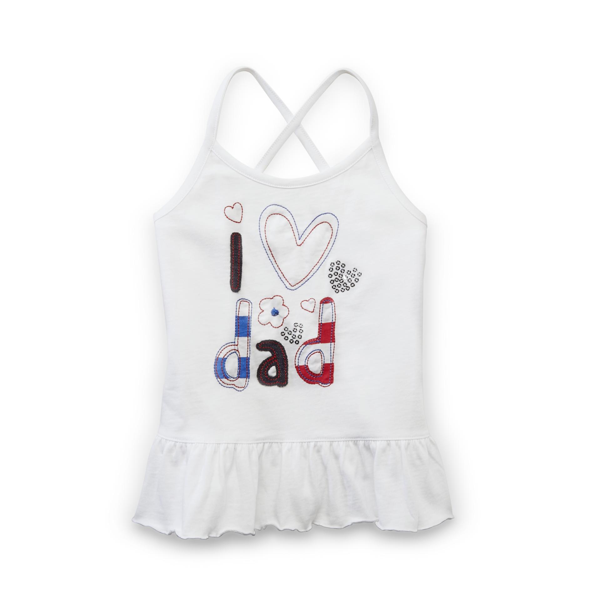 Toughskins Infant & Toddler Girl's Strappy Tank Top - I Heart Dad