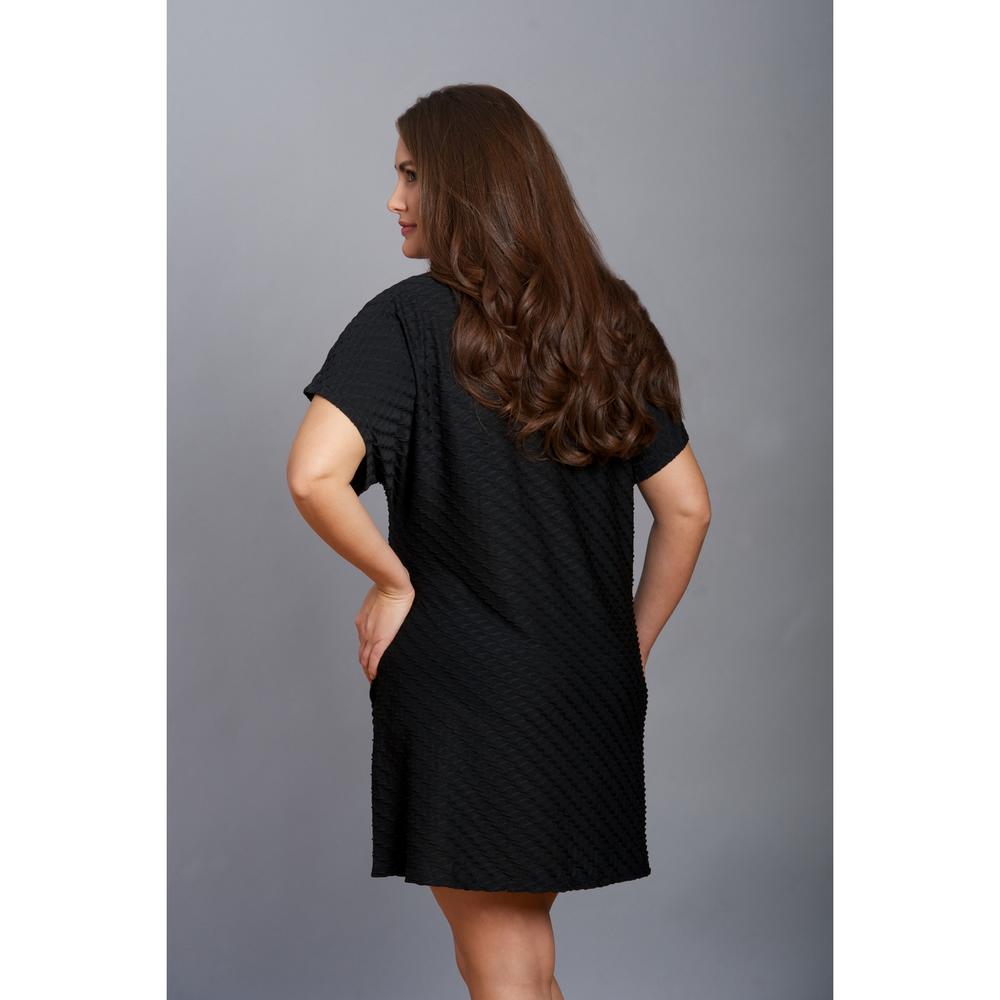 Jordan Taylor&reg; Women's Plus Waffle  V neck tunic - Online Exclusive