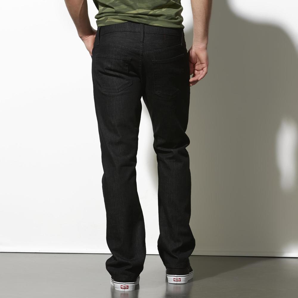 Adam Levine Men's Black Rinse Jeans - Straight Fit