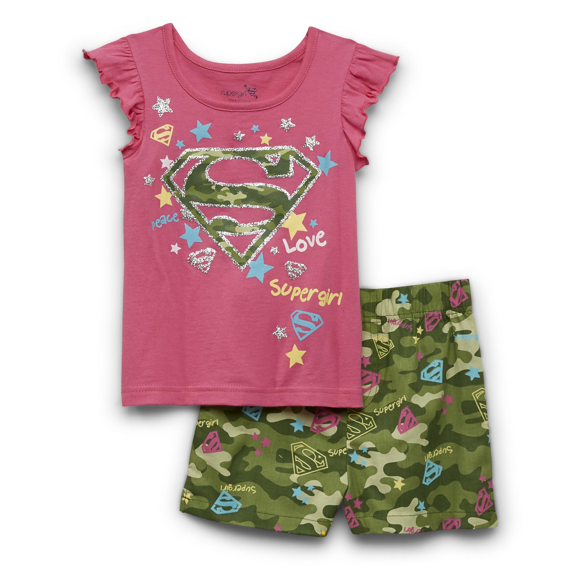 DC Comics Toddler Girl's Graphic Tank Top & Shorts - Supergirl