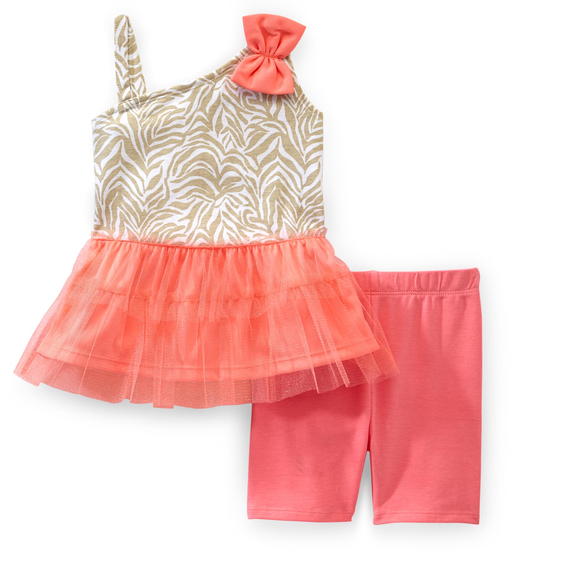WonderKids Infant & Toddler Girl's Tutu Dress & Shorts - Zebra Print