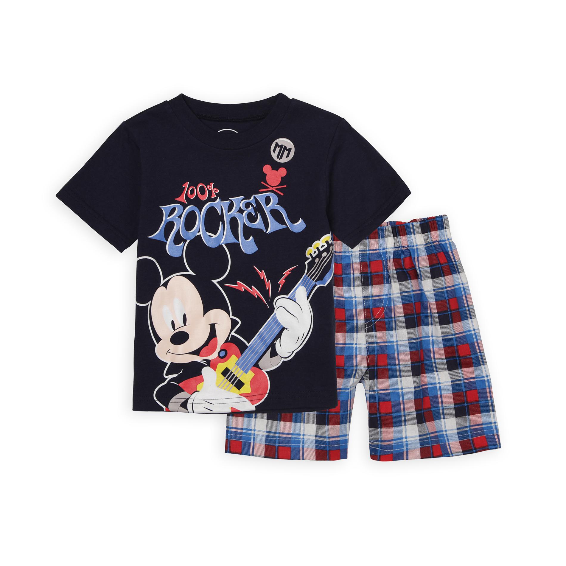 Disney Infant & Toddler Boy's T-Shirt & Shorts - Mickey Mouse