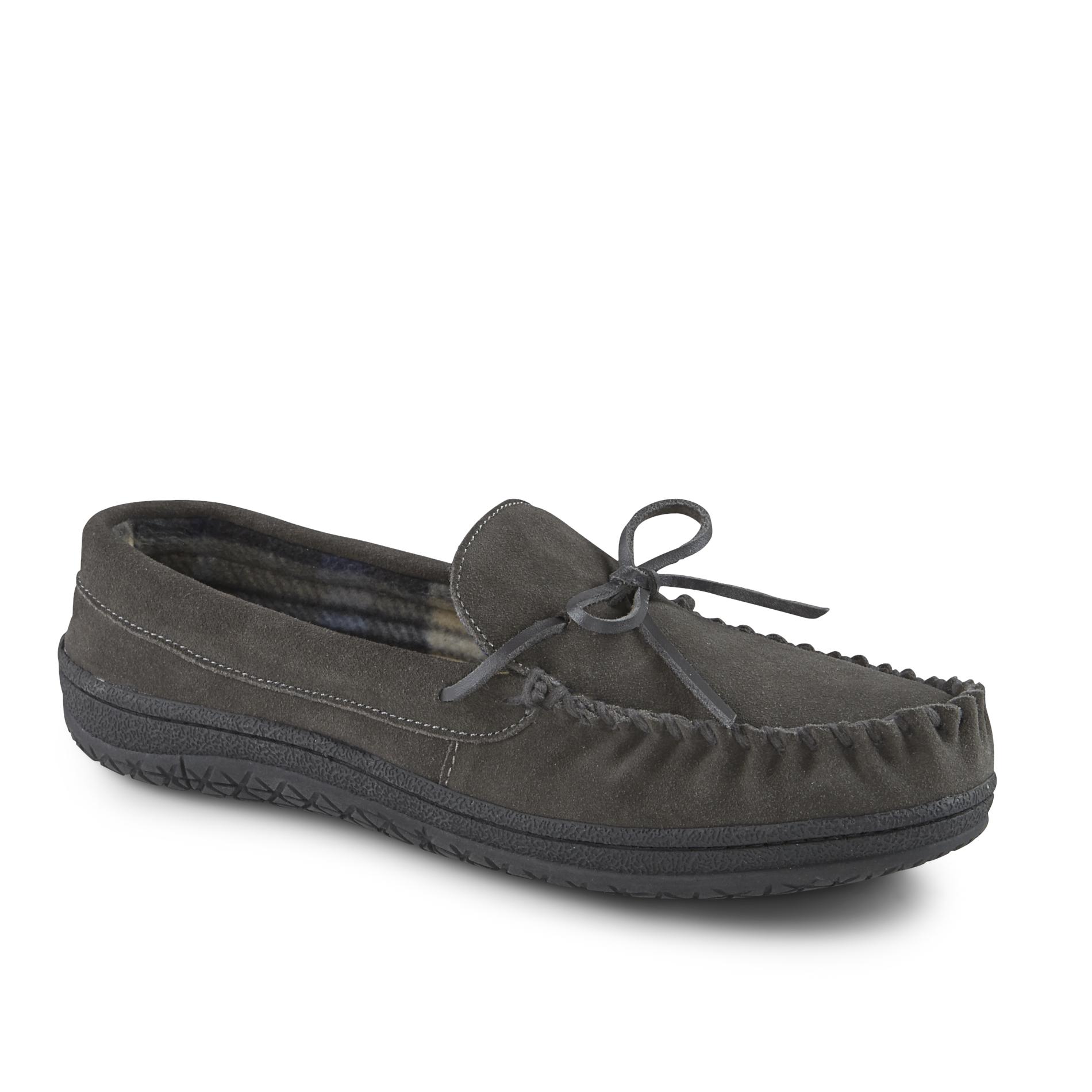 mens leather house slippers sears