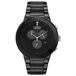 Citizen Men's Black Ion Plated Axiom Chronograph Watch.