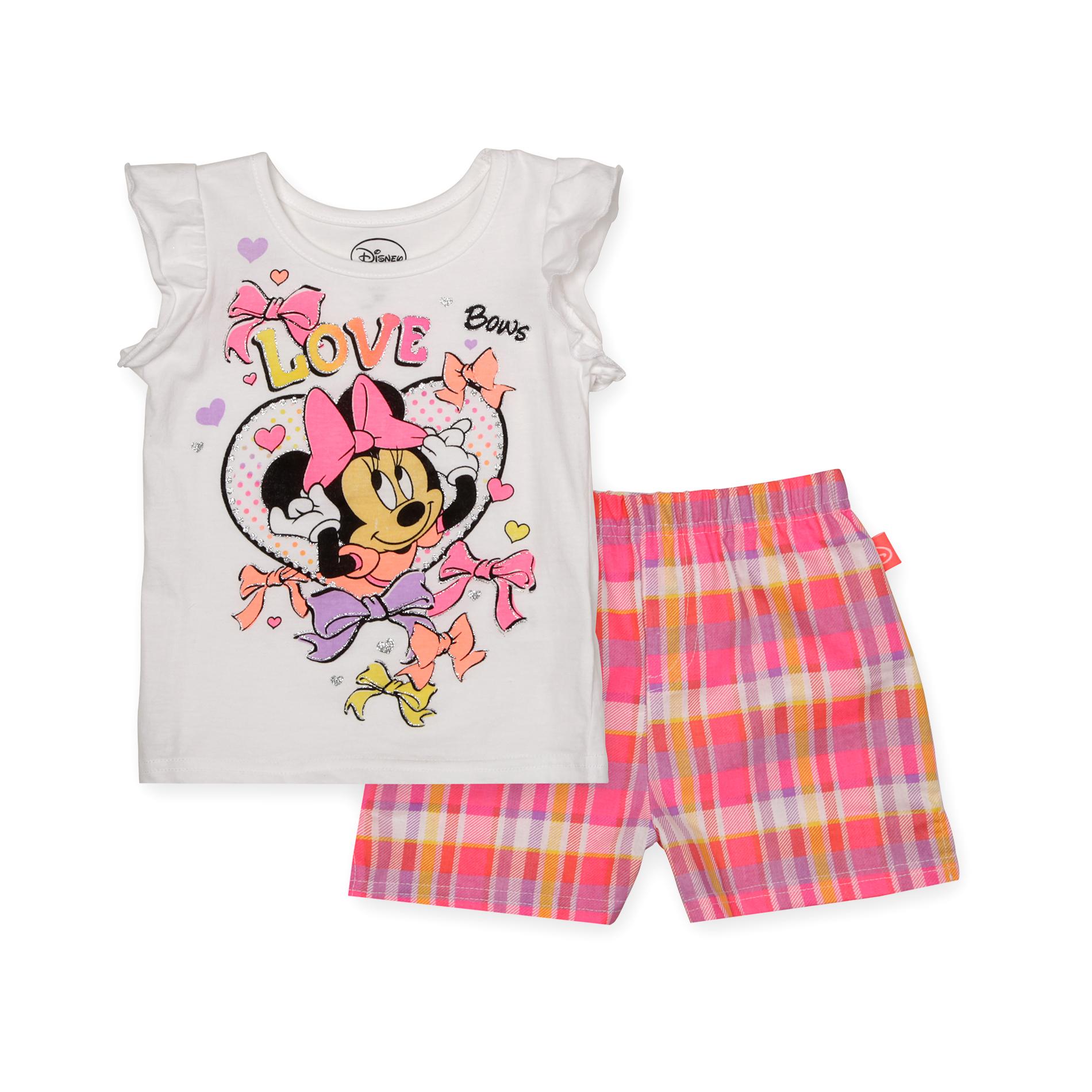 Disney Infant & Toddler Girl's Graphic T-Shirt & Shorts - Minnie Mouse