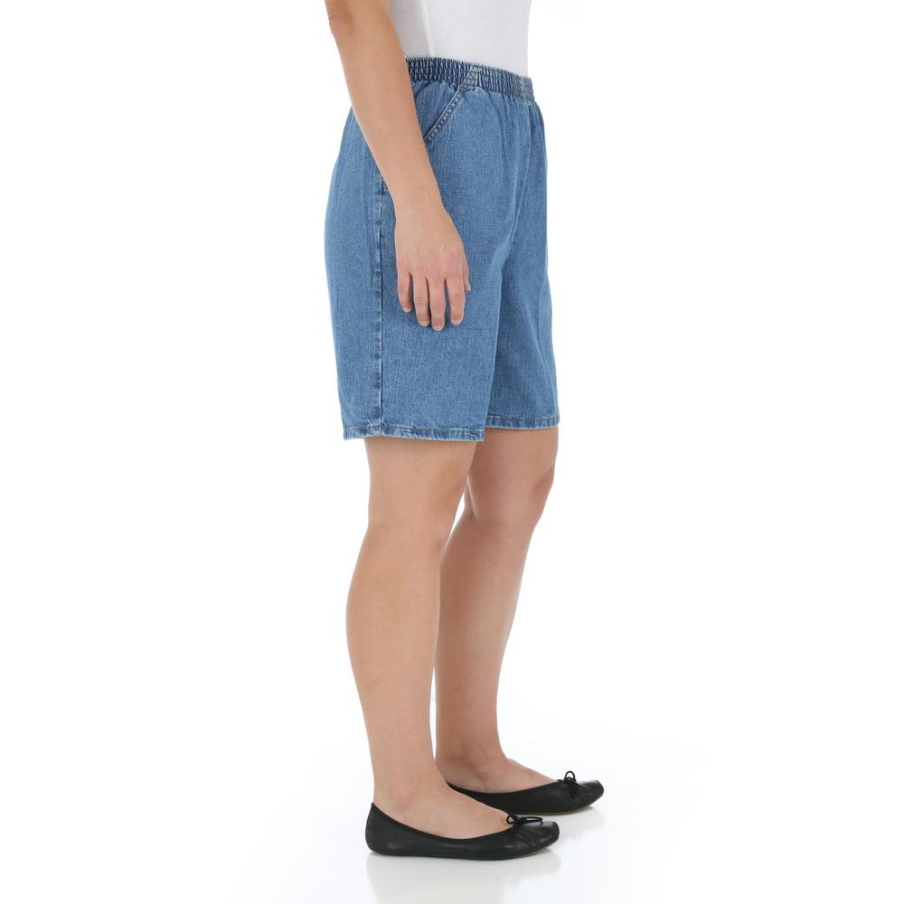 Chic Women's Pull-On Denim Shorts