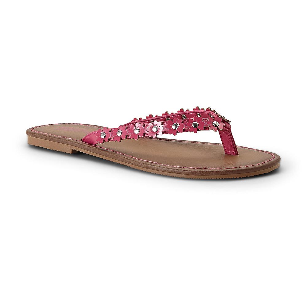 Personal Identity Women's Nikki Pink  Floral Studded Sandal