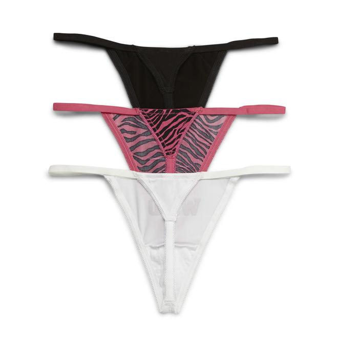 Joe Boxer Women's 3Pack Thong Panties Wild