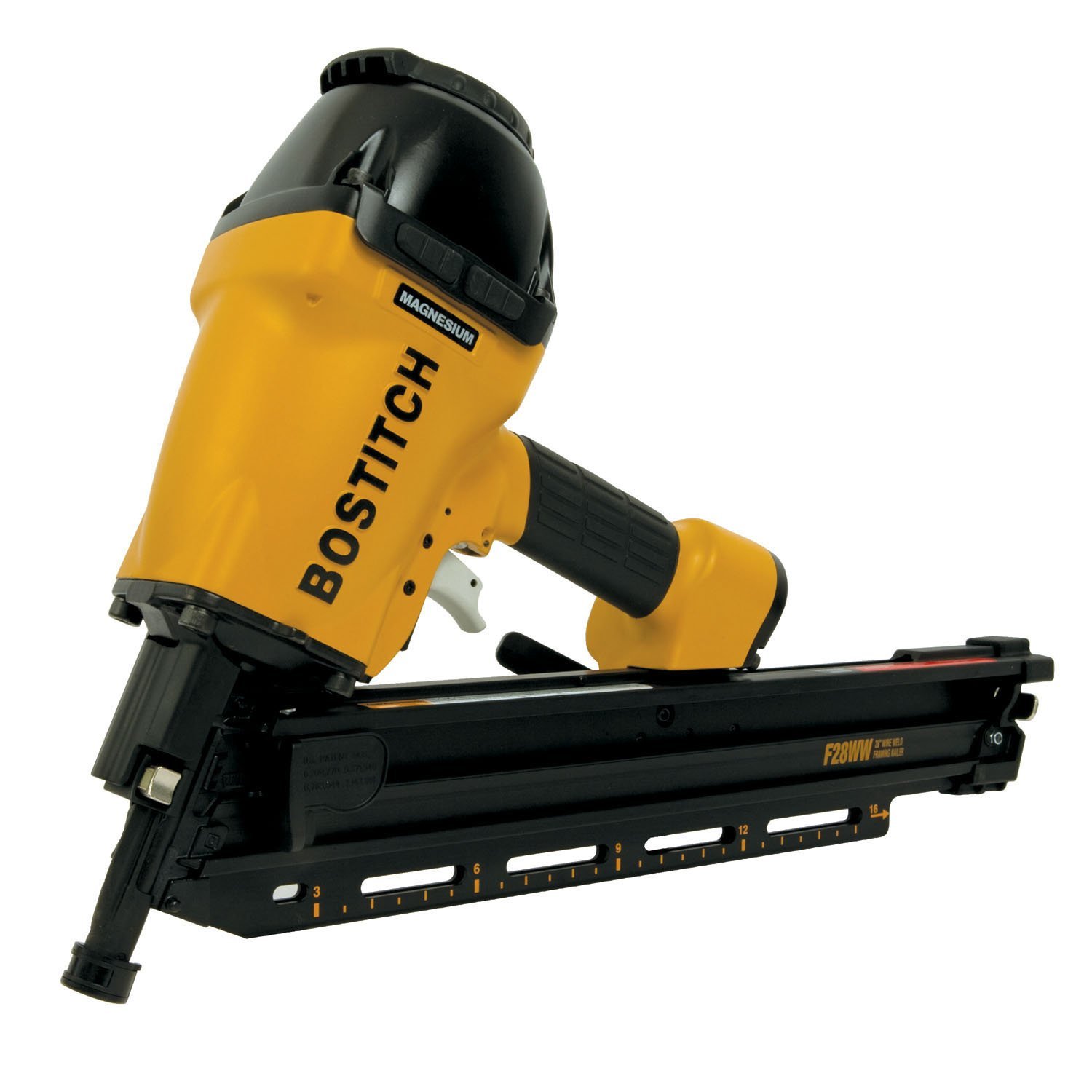 Stanley Bostitch BOSTITCH F28WW Clipped Head 2-inch to 3-1/2-inch Framing Nailer with Magnesium Housing