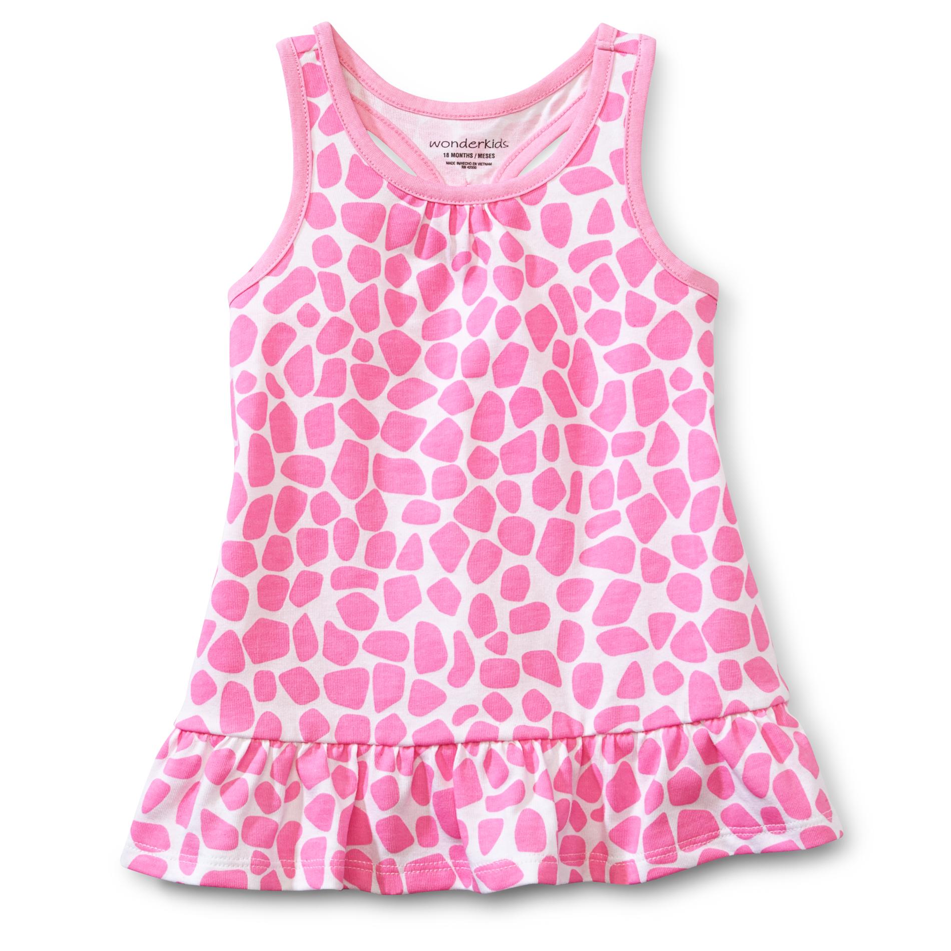 WonderKids Infant & Toddler Girl's Racerback Tunic Top - Giraffe Print