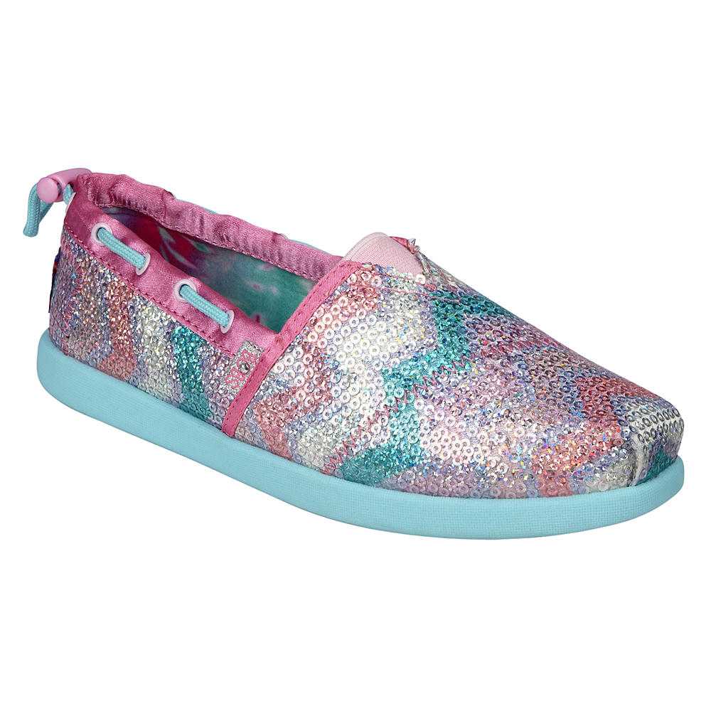 Skechers Girls' BOBS Sweet Kicks Multicolored Loafer Shoe