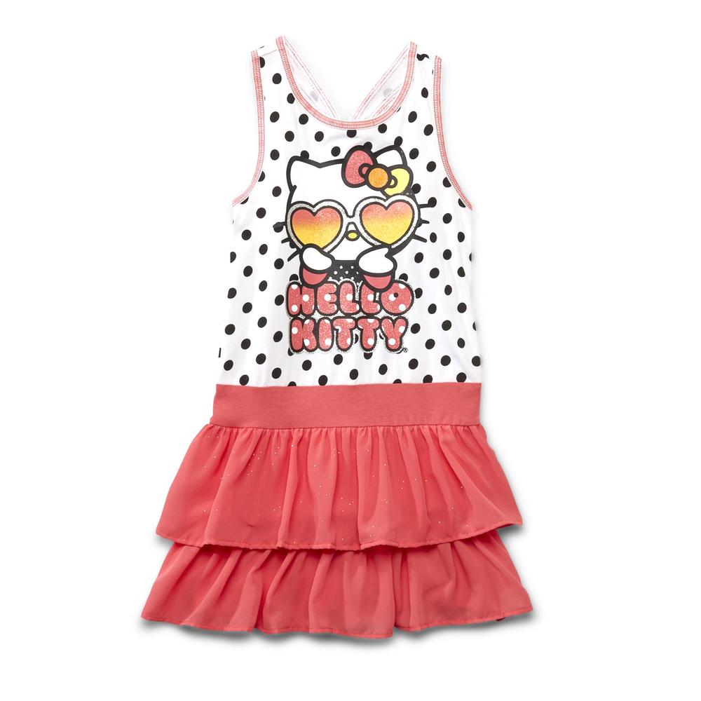 Hello Kitty Girl's Racerback Dress - Polka Dots