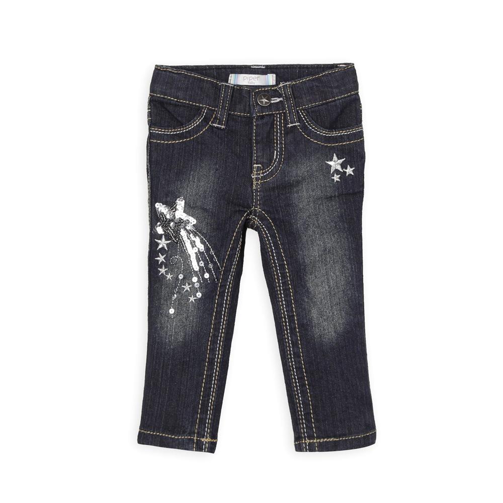 Piper Infant & Toddler Girl's Embellished Skinny Jeans - Shooting Star