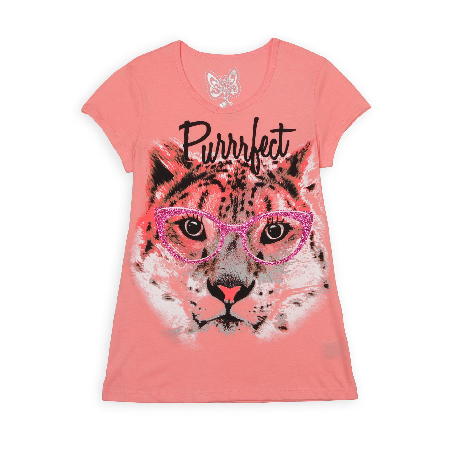 Self Esteem Girl's Graphic T-Shirt - Tiger