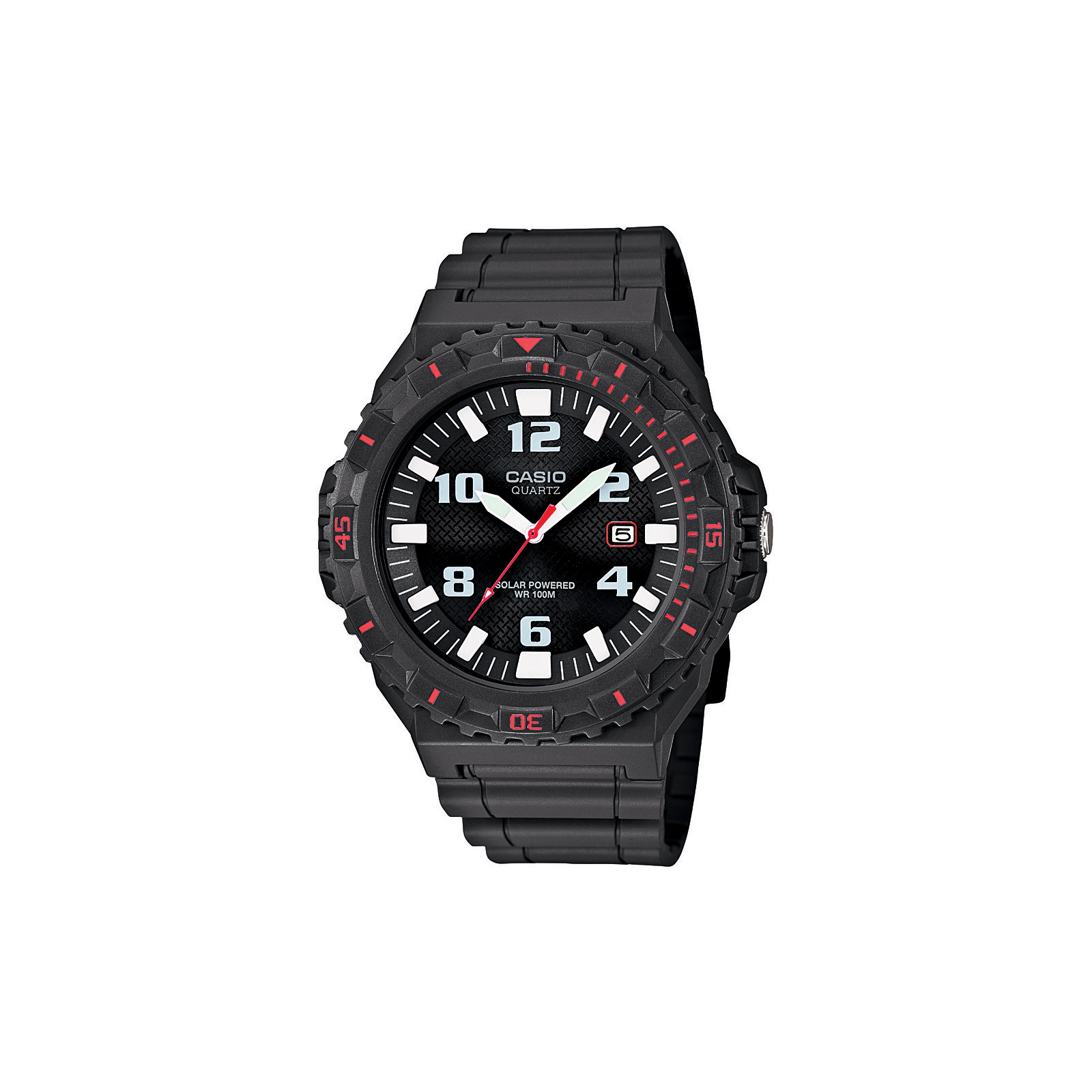 casio quartz solar powered wr100m