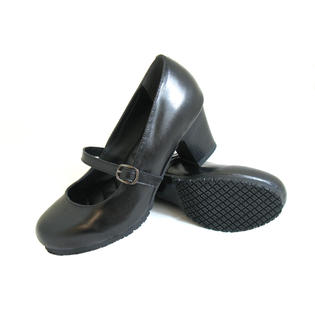 black non slip mary jane shoes