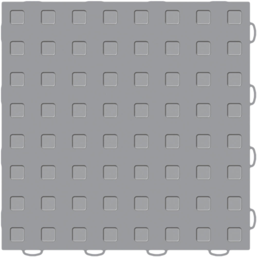 TechFloor 12" x 12" Solid Floor Tile With Raised Squares