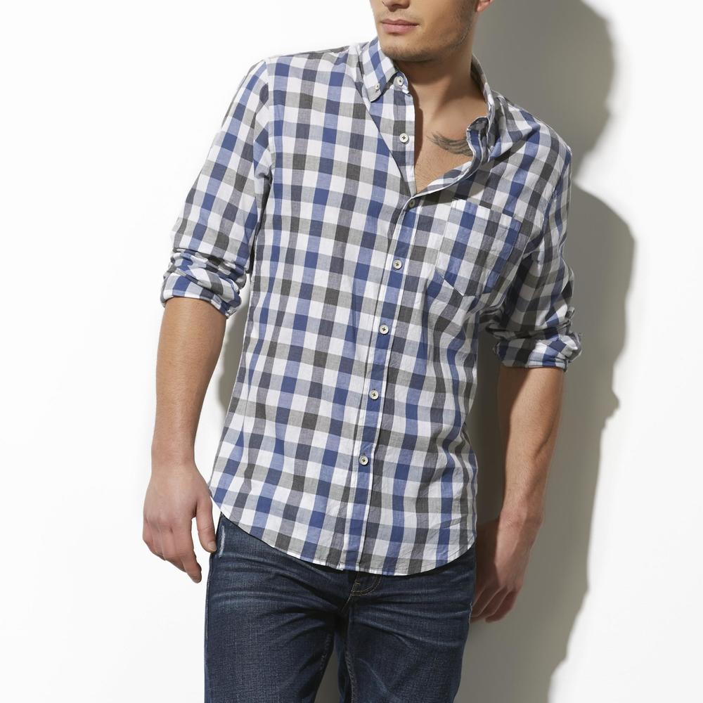 Adam Levine Men's Yarn-Dyed Shirt - Buffalo Check Plaid