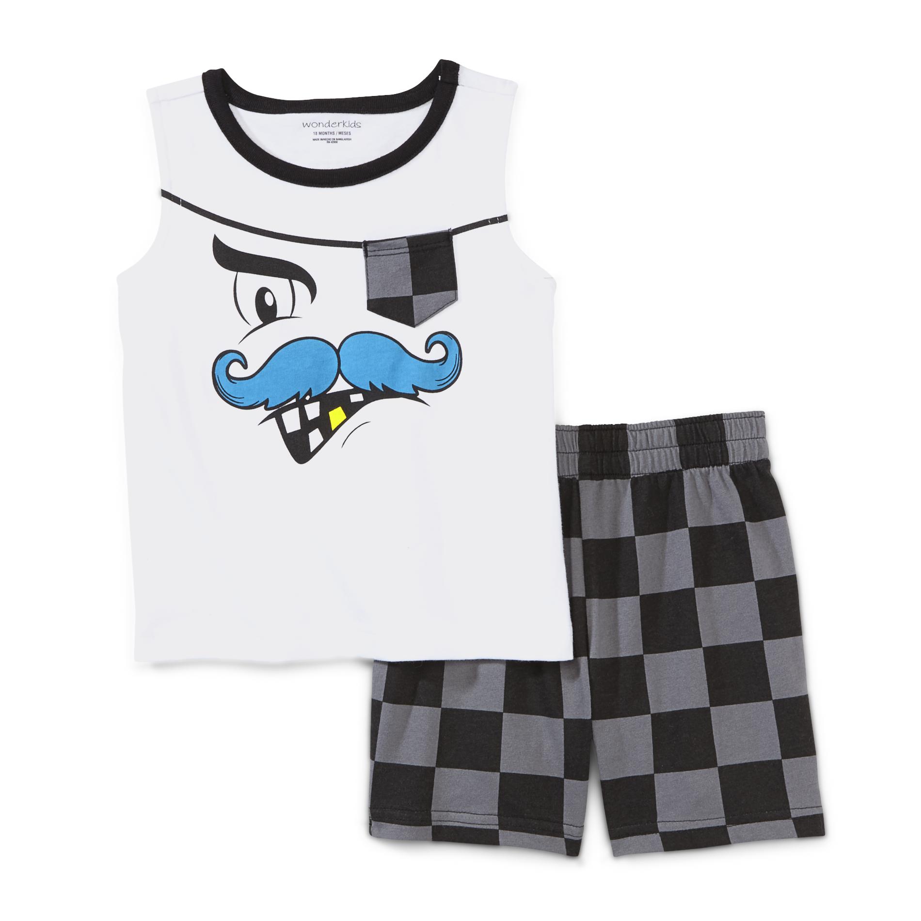 WonderKids Infant & Toddler Boy's Sleeveless Shirt & Shorts - Pirate Face