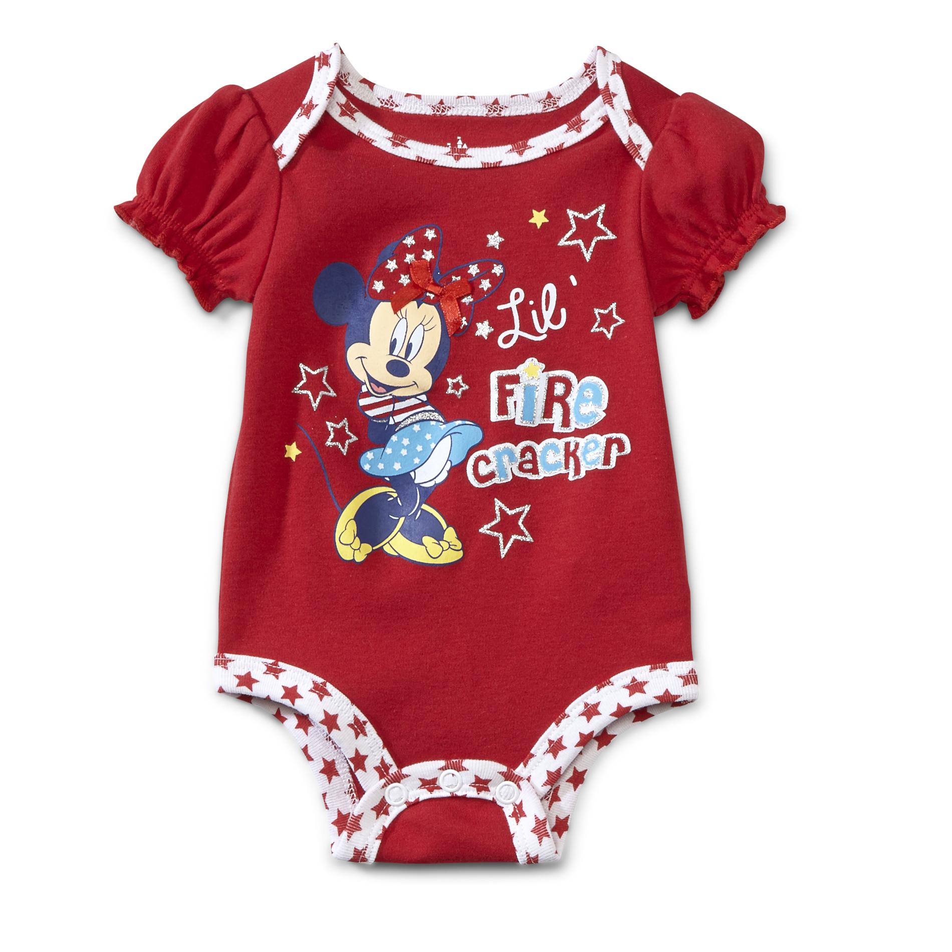 Disney Newborn & Infant Girl's Minnie Mouse Bodysuit