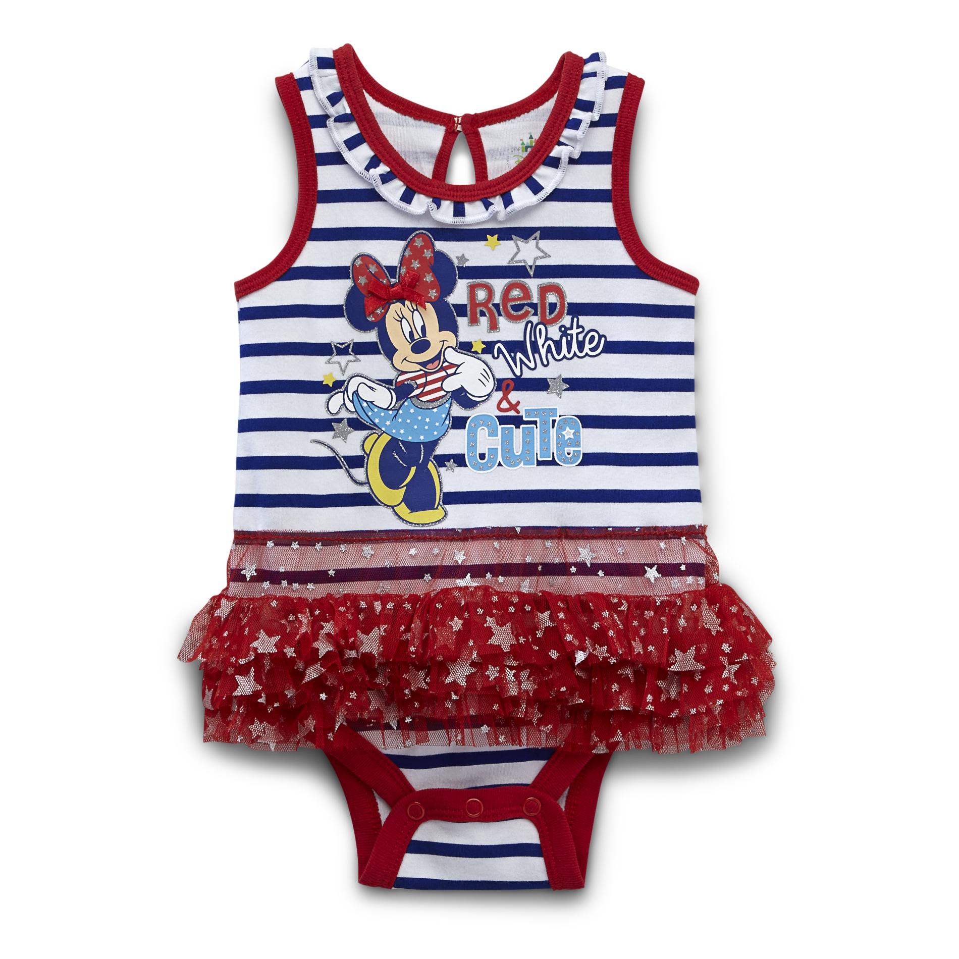 Disney Newborn Girl's Tutu Bodysuit - Minnie Mouse
