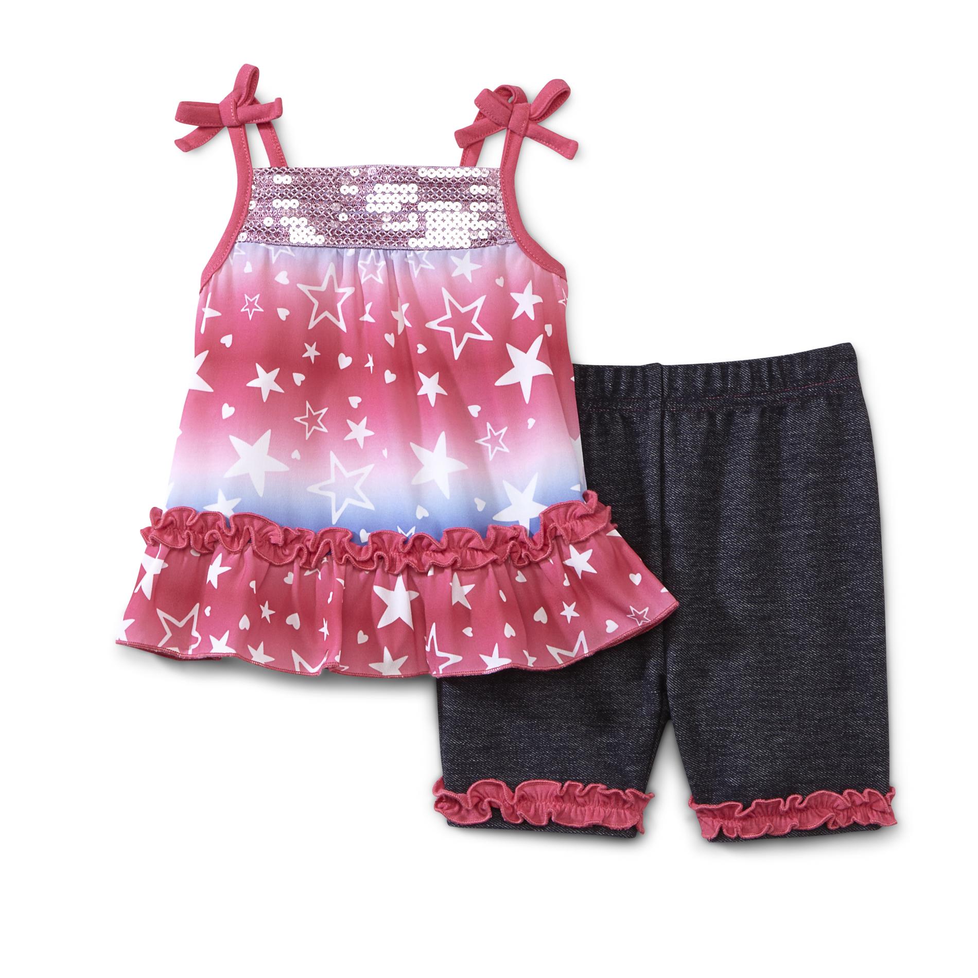WonderKids Infant & Toddler Girl's Top & Shorts - Stars