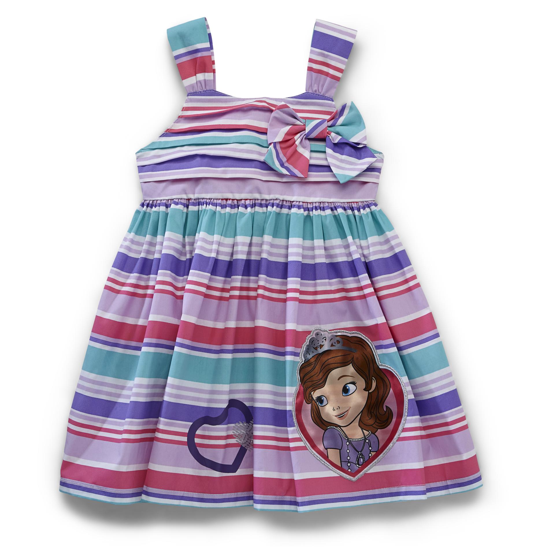 Disney Toddler Girl's Striped Poplin Dress - Sofia