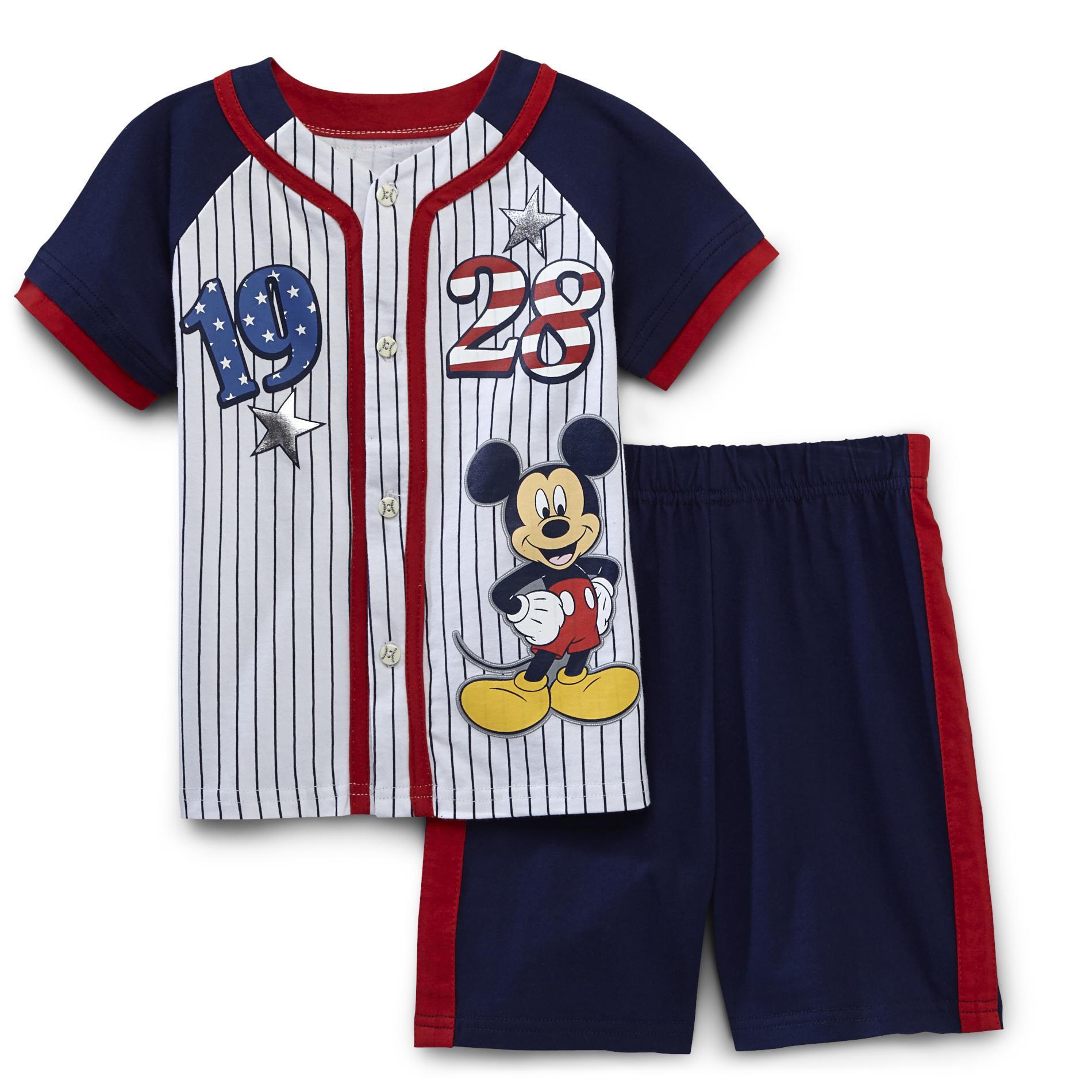 Disney Infant & Toddler Boy's Uniform Shirt & Shorts - Mickey Mouse