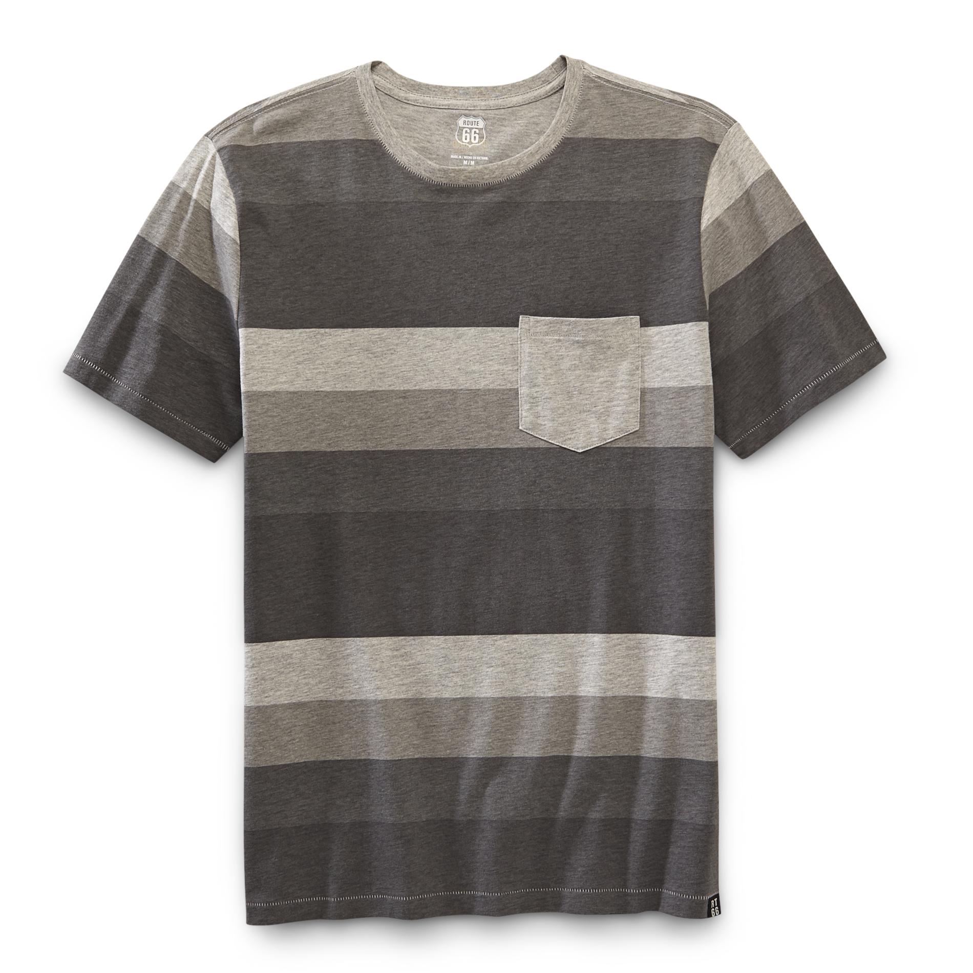 Route 66 Men's Pocket T-Shirt - Striped