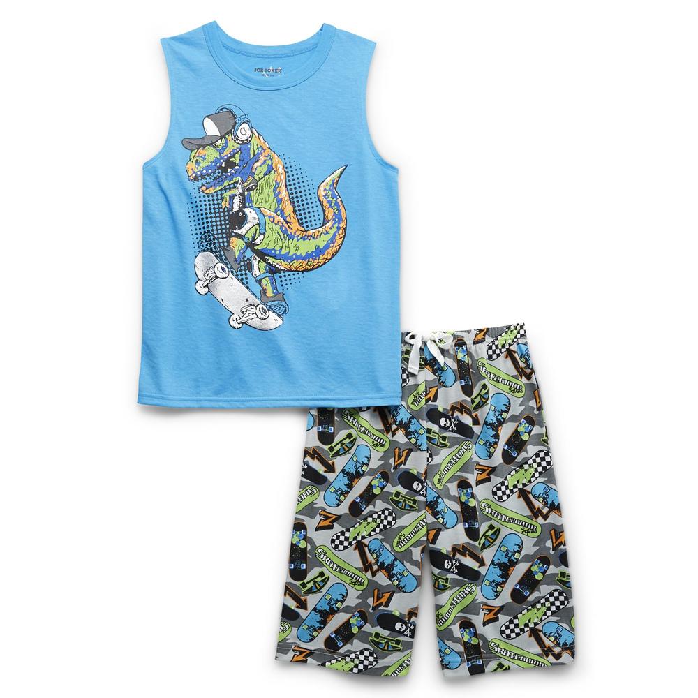 Joe Boxer Boy's Pajama Tank Top & Shorts - Dinosaur