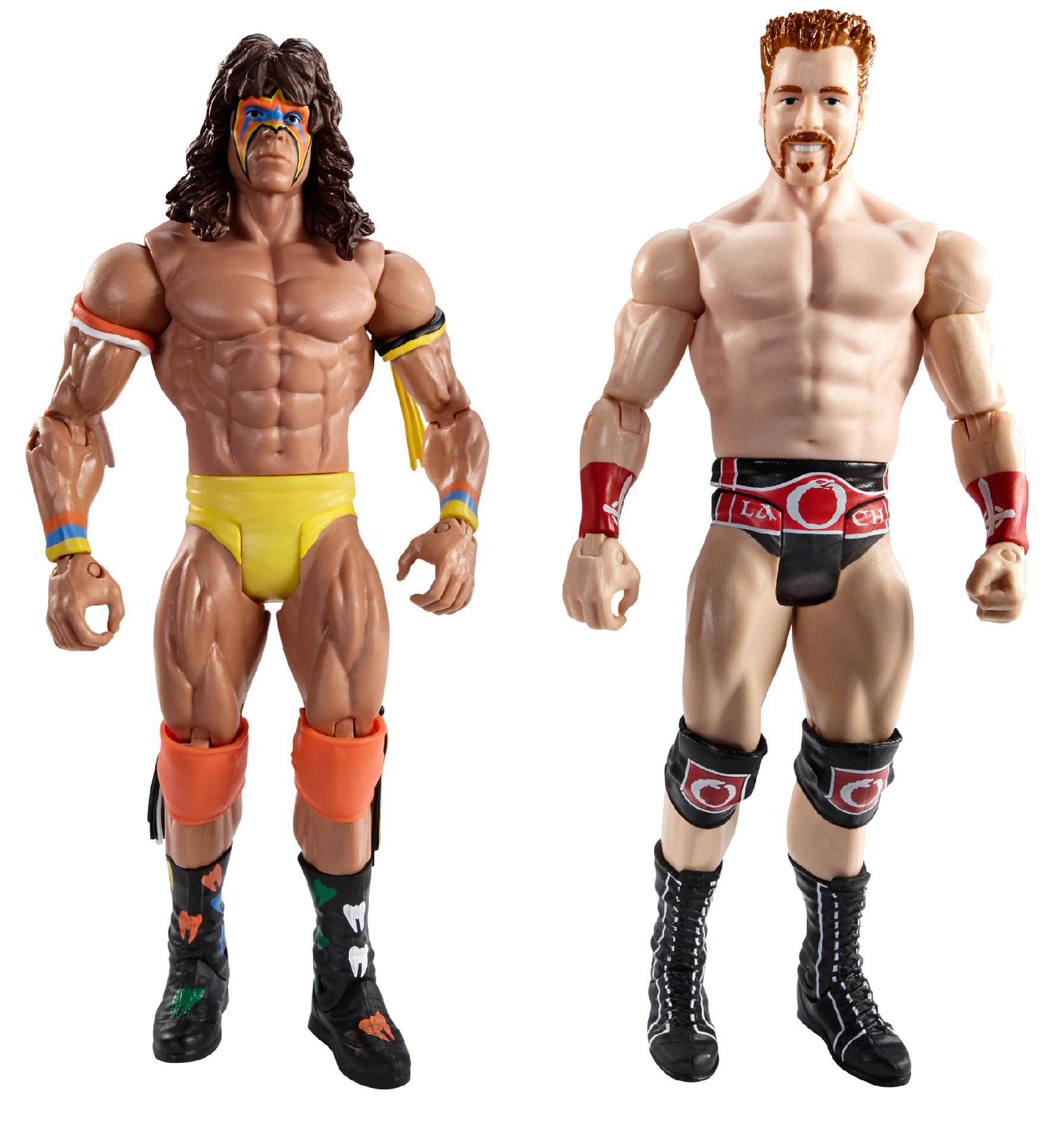 WWE Figure 2 Pack Ultimate Warrior & Sheamus   Toys & Games   Action