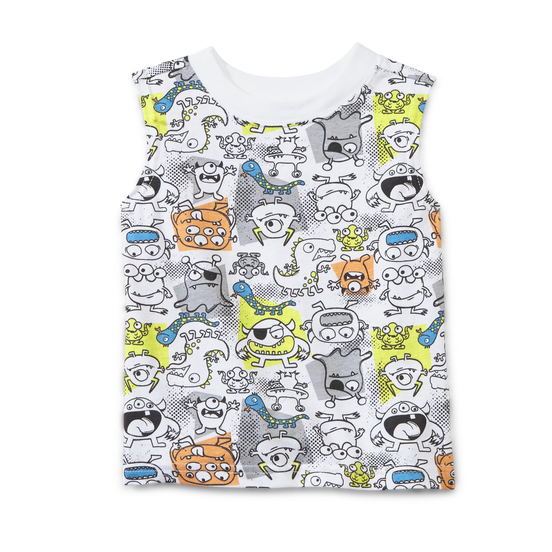 WonderKids Infant & Toddler Boy's Sleeveless Shirt - Monsters