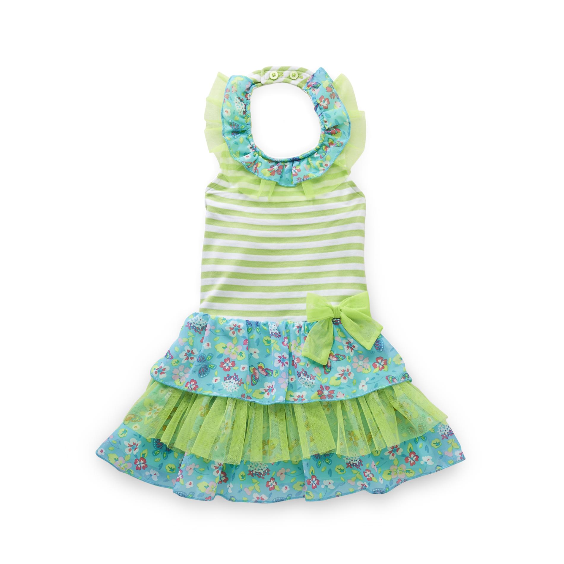 WonderKids Infant & Toddler Girl's Halter Dress - Floral & Striped