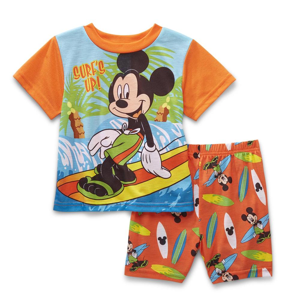 Disney Mickey Mouse Toddler Boy's Pajama Shirt & Shorts