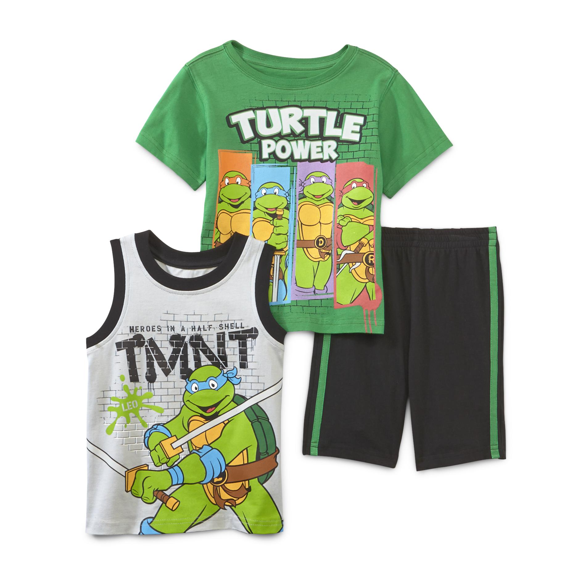 Nickelodeon Toddler Boy's T-Shirt  Tank Top & Shorts - Ninja Turtles