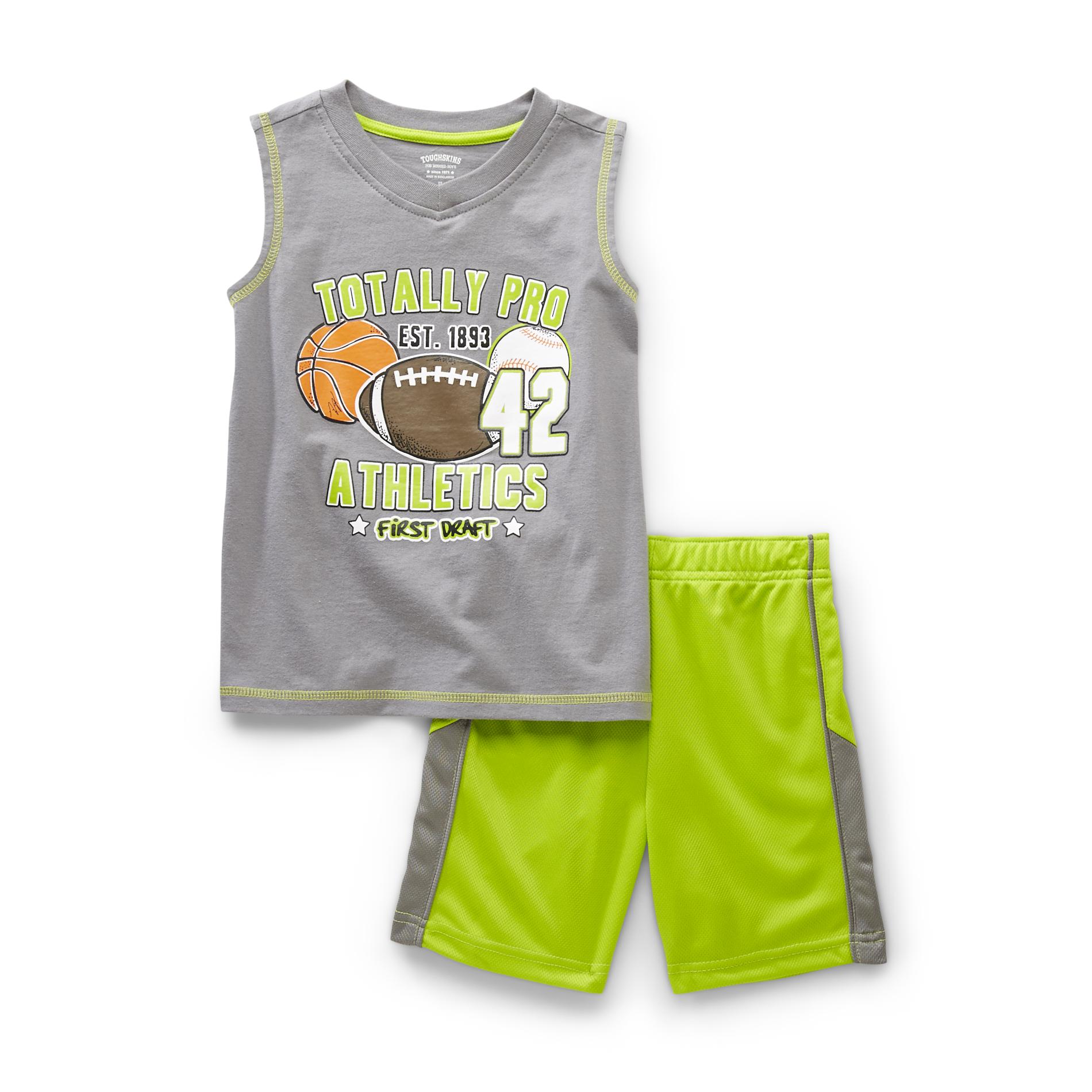 Toughskins Infant & Toddler Boy's Muscle T-Shirt & Shorts - Sports