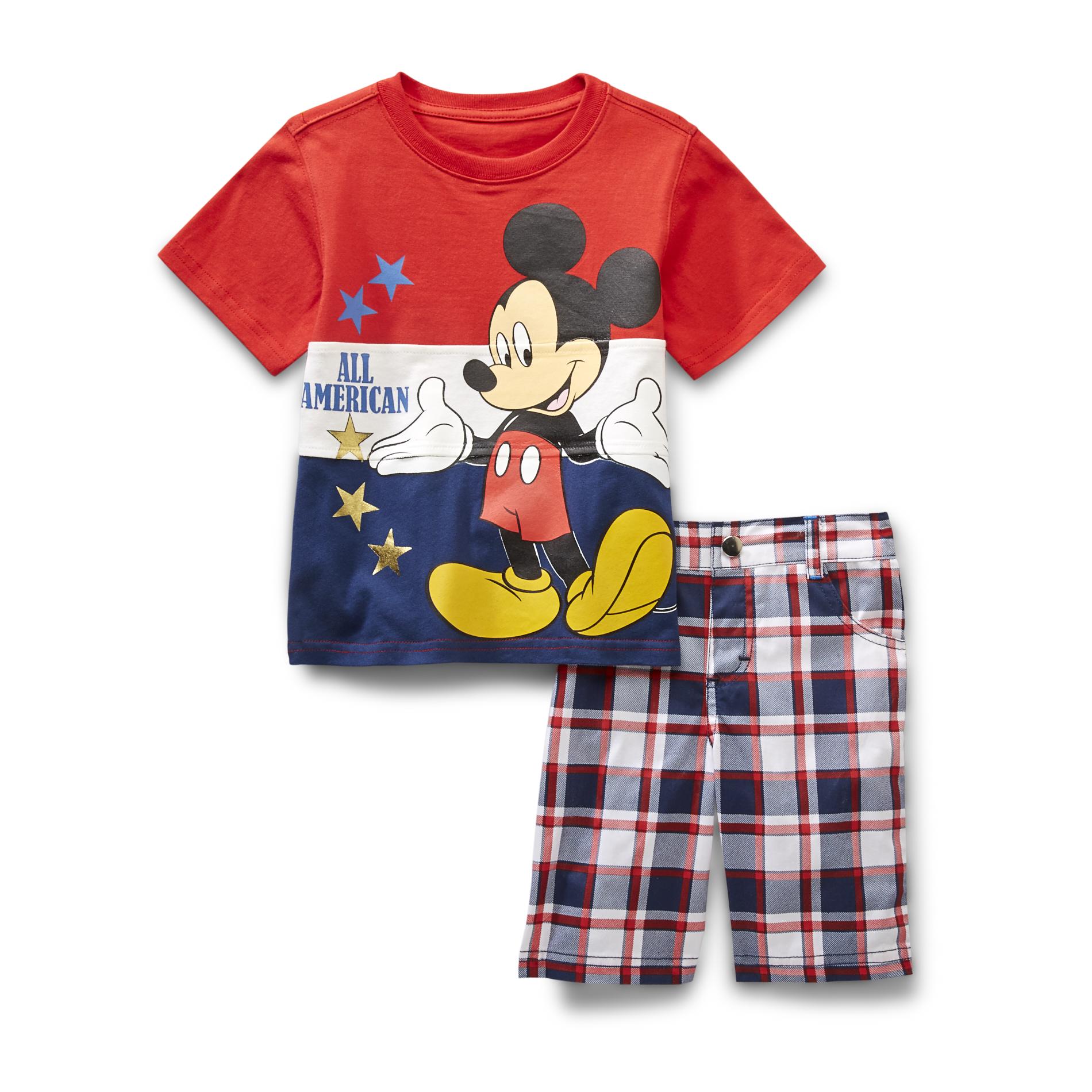 Disney Infant & Toddler Boy's T-Shirt & Shorts - Mickey Mouse