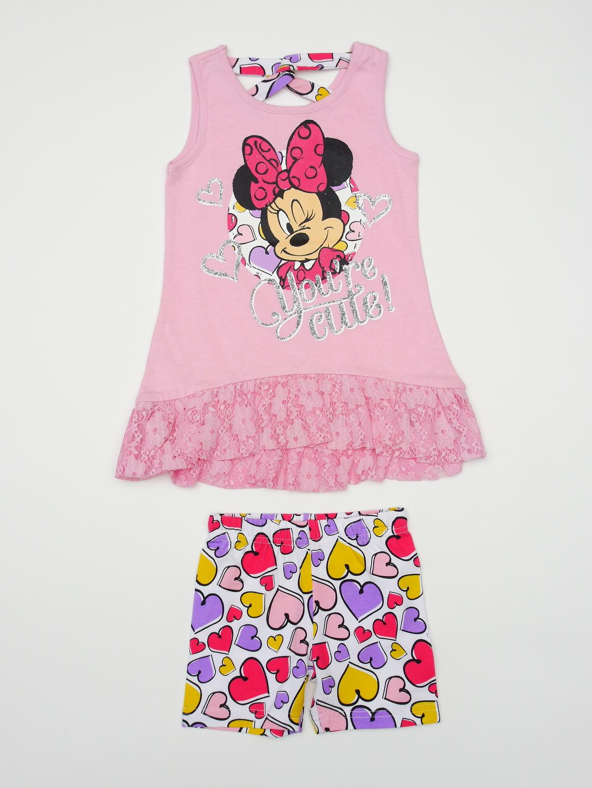 Disney Minnie Mouse Infant & Toddler Girl's Tank Top & Shorts - Hearts