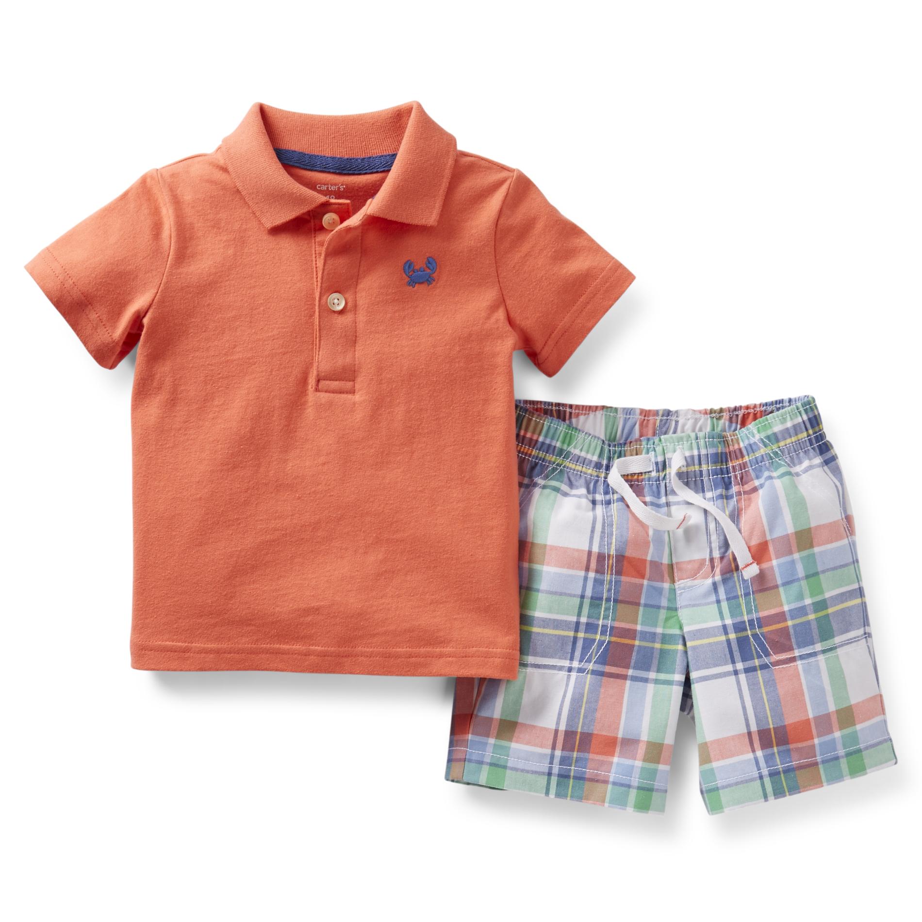 Carter's Newborn & Infant Boy's Polo Shirt & Shorts - Crab