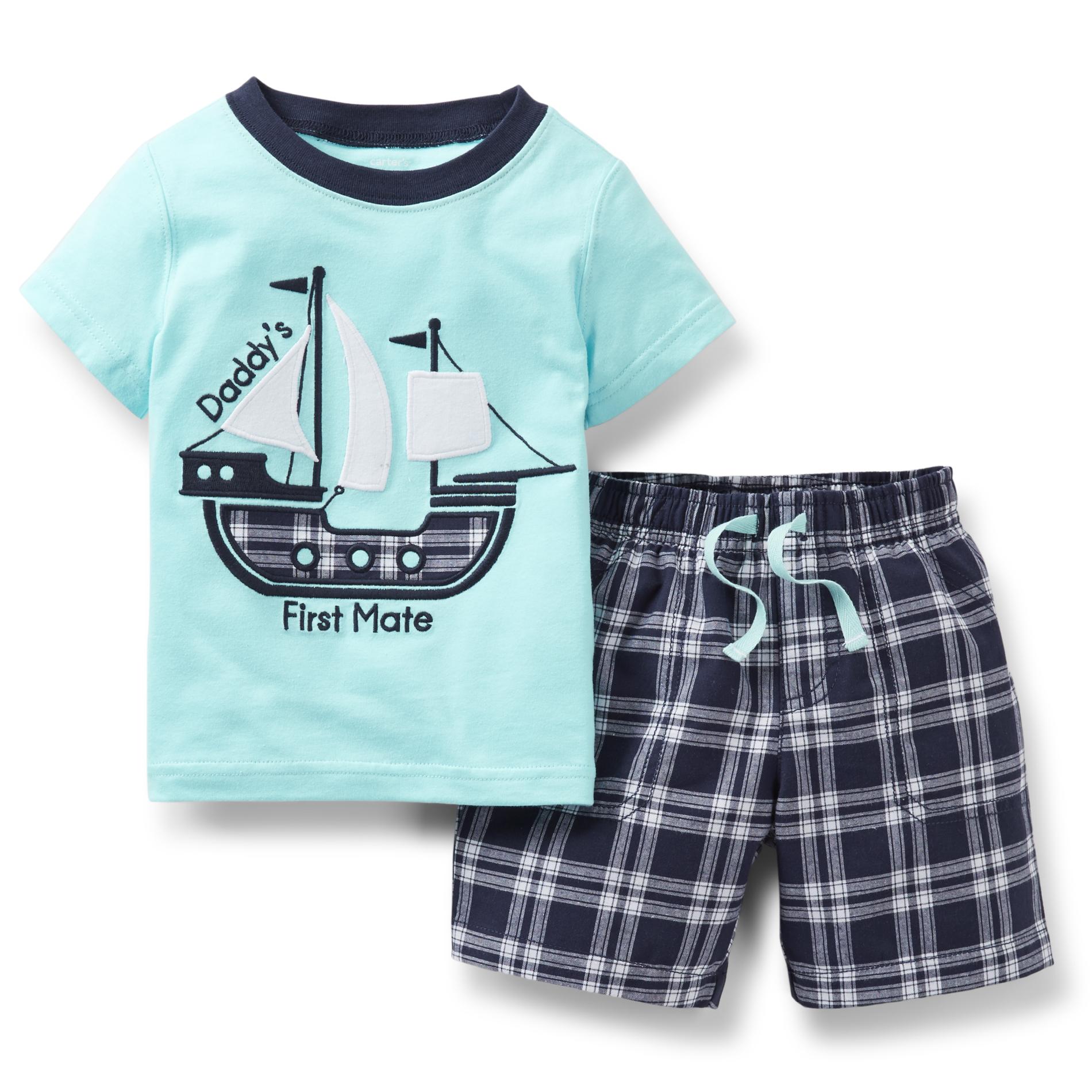 Carter's Newborn & Infant Boy's T-Shirt & Shorts - Sailboat