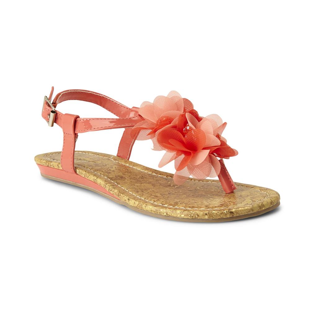Jaclyn Smith Women's Sandal Daisy - Coral / Tan