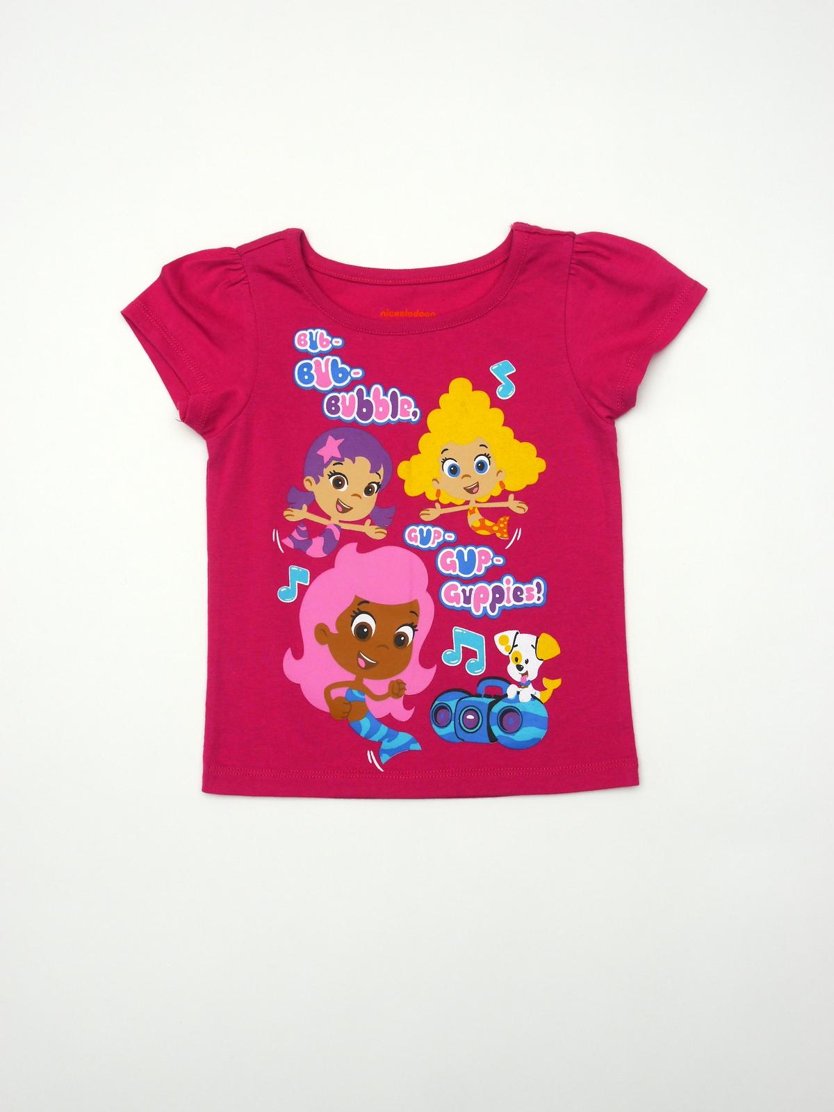 Nickelodeon Bubble Guppies Toddler Girl's Cap Sleeve Top