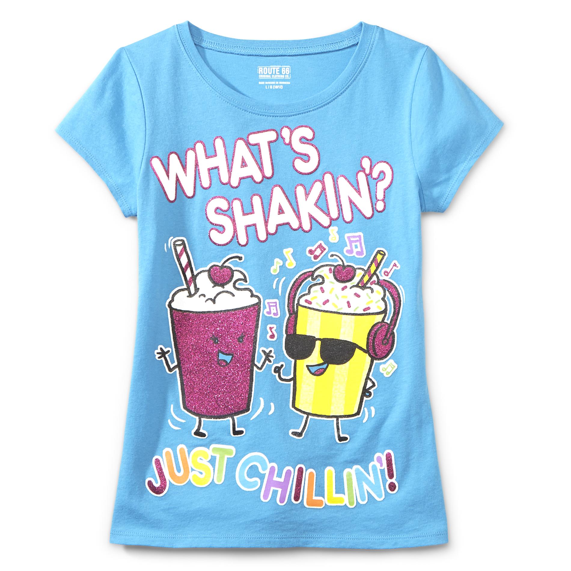Route 66 Girl's Graphic T-Shirt - What's Shakin'?